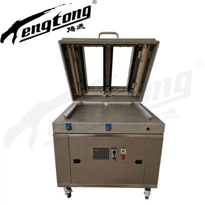 Mesin Kemasan Vakum Otomatis Tunggal Besar Kamar Dengan Tutup Transparan